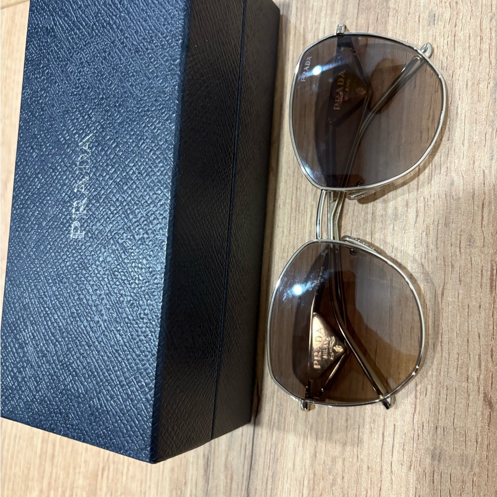 Prada  Frame Sunglasses with Brown Lenses
